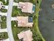 Bird's eye view of house and canal at 6769 Greenview Ln, Englewood, FL 34224