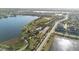 Neighborhood with lake, park, and residential areas at 7401 Paradiso Dr, Apollo Beach, FL 33572