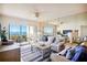 Bright living room with ocean views, comfy seating, and stylish decor at 7434 Bayshore Dr # 404, Treasure Island, FL 33706