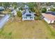 House and yard with solar panels, viewed from above at 809 Audubon St, Clearwater, FL 33764