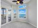 Bedroom with water views and private balcony access at 843 Harbor Is, Clearwater Beach, FL 33767