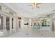 Open living space with wet bar and water views at 843 Harbor Is, Clearwater Beach, FL 33767