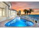Inviting heated pool and spa overlooking the water at 843 Harbor Is, Clearwater Beach, FL 33767