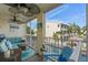 Relaxing screened lanai overlooking pool and community at 1109 Pinellas Bayway S # 403, Tierra Verde, FL 33715