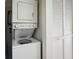 Stackable washer and dryer at 11605 Gulf Blvd # 302, Treasure Island, FL 33706