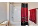 Bathroom featuring a shower/tub combo at 12610 Geneva Glade Dr, Riverview, FL 33578