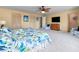 Large bedroom with a king-size bed and plenty of closet space at 1302 Belcher Dr, Tarpon Springs, FL 34689