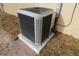 New AC unit on concrete slab near house at 156 Grand Ave, Brooksville, FL 34604