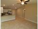 Open concept kitchen with granite countertops and stainless steel appliances at 156 Grand Ave, Brooksville, FL 34604