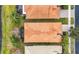 Aerial view of home with clay tile roof at 16051 Golden Lakes Dr, Wimauma, FL 33598