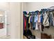 Large walk-in closet with ample hanging space and shelving at 16051 Golden Lakes Dr, Wimauma, FL 33598