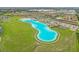 Expansive lagoon and surrounding neighborhood view at 17048 Oval Rum Dr, Wimauma, FL 33598