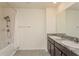 Bathroom with double vanity and shower/tub at 17048 Oval Rum Dr, Wimauma, FL 33598