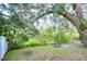 Peaceful backyard with a tire swing and pond view at 208 Elm View Ct, Brandon, FL 33511