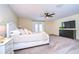 Spacious main bedroom with a large TV and ample floor space at 208 Elm View Ct, Brandon, FL 33511