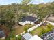 Aerial view showcasing house, backyard, and surrounding neighborhood at 210 W Floriland Ave, Tampa, FL 33612