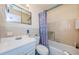 Bathroom with a tub shower combination and vanity at 2363 Israeli Dr # 25, Clearwater, FL 33763