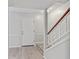 Entryway with staircase and wood-look flooring at 314 Barlow Ave # 73, Sarasota, FL 34232