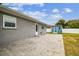 Large backyard with patio, shed and privacy fence at 3400 Lake Padgett Dr, Land O Lakes, FL 34639