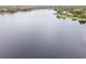 Aerial view of a tranquil lake with houses and lush greenery along the shoreline at 3400 Lake Padgett Dr, Land O Lakes, FL 34639