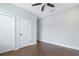 Spacious bedroom with hardwood floors and neutral walls at 3421 W Horatio St # 109, Tampa, FL 33609