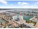 Aerial view showing condo location and waterfront access at 400 64Th Ave # 502, St Pete Beach, FL 33706