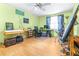 Home office with hardwood floors and plenty of workspace at 509 Oakhurst St, Brandon, FL 33511