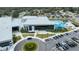 Aerial view of YMCA building with pool and parking lot at 5816 Woodrow Wilson Ne Blvd, St Petersburg, FL 33703