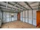 Simple interior of a metal storage shed at 6327 5Th Street E Cir, Bradenton, FL 34203