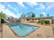 Inviting rectangular pool with brick coping at 6327 5Th Street E Cir, Bradenton, FL 34203