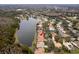 Property location shown in neighborhood community by a lake at 9144 Highland Ridge Way, Tampa, FL 33647