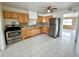 Kitchen with stainless steel appliances at 963 27Th S Ave, St Petersburg, FL 33705