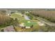 Aerial view of golf course and homes at 10525 Lucaya Dr, Tampa, FL 33647