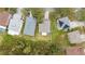 Aerial view of homes and landscape at 10525 Lucaya Dr, Tampa, FL 33647