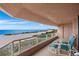 Balcony showcasing breathtaking ocean and beach views at 1310 Gulf Blvd # 4-G, Clearwater, FL 33767