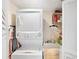 Stackable washer and dryer in convenient laundry room at 1310 Gulf Blvd # 4-G, Clearwater, FL 33767