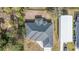 Aerial view showing house and detached garage at 1360 Franklin Ln, North Port, FL 34286