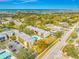 Aerial view highlighting building and ocean views at 14130 Rosemary Ln # 2203, Largo, FL 33774