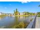 Scenic view of the community lake and fountain at 14130 Rosemary Ln # 2203, Largo, FL 33774