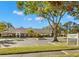 Exterior view of the community clubhouse and signage at 2217 Sequoia Dr, Clearwater, FL 33763