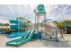 Community water park with slides and splash pad at 2721 Tarragona Way, Wesley Chapel, FL 33543