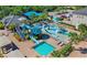 Community water park with slides and a pool at 2721 Tarragona Way, Wesley Chapel, FL 33543