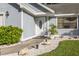 Landscaped front yard with walkway to the front door at 3102 Jarvis St, Holiday, FL 34690