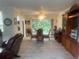 Dining room with tile floors, and access to the backyard at 3230 San Bernadino St, Clearwater, FL 33759