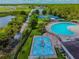 Community pool, water park, and tennis courts at 3795 Morgons Castle Ct, Land O Lakes, FL 34638