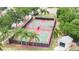 Well maintained basketball and pickle ball courts at 402 Islebay Dr, Apollo Beach, FL 33572