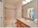 Nice bathroom with shower/tub combo and updated vanity at 402 Islebay Dr, Apollo Beach, FL 33572