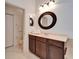 Bathroom with single sink and access to toilet at 402 Islebay Dr, Apollo Beach, FL 33572