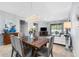 Dining room with table, chairs, and chandelier at 430 Cedar Falls Dr, Apollo Beach, FL 33572