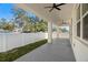 Covered patio with ceiling fans, providing shade and a relaxing outdoor space at 4351 56Th N Ave, St Petersburg, FL 33714